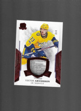 2017-18 Upper Deck The Cup Viktor Arvidsson GU Red Laundry Tag PATCH #3/4