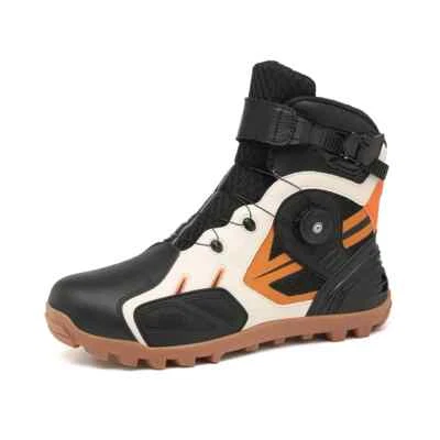 Botas protectoras de motocicleta para hombre de caña alta entrenamiento al aire libre ciclismo zapatos carreras Foto 1 de 4