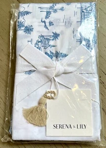 NIP Serena & Lily Seahaven KING Pillowcases, Set of Two in French Blue - Picture 1 of 3