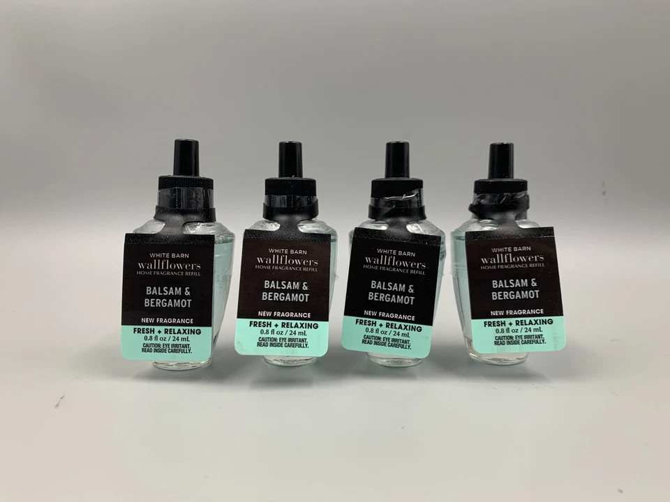 Bath & Body Works Balsam Bergamot Wallflower Fragrance Bulbs S/4 #2002A - Image 1 of 1