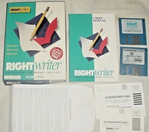 Right Writer Vintage Intelligent Grammar Checker for IBM & MS-DOS Computers V.4 - Picture 1 of 3