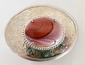 Ladies Red Jasper Belt Buckle - Picture 1 of 3