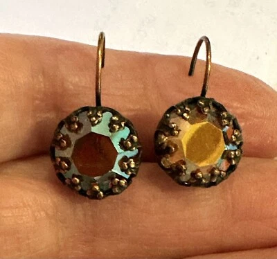 Pendientes Kirk’s Folly AB Cristal Solitario Piedra Palanca Foto 1 de 4