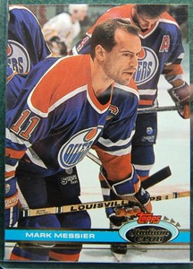 1991 Topps Stadium Club Mark Messier #111 Edmonton Oilers 