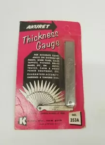 De colección Nos Akuret Kastar 353A Medidor de Espesor 15-3 1/2" Regla Cónica 3" - Imagen 1 de 3