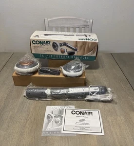 Conair Triple Therapy Massager With Heat Adjustable New Open Box Tested Works - Picture 1 of 1