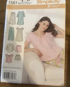WOMENS SIMPLICITY 1561 Sleepwear Pajamas L-xl.  Uncut. - Picture 1 of 9
