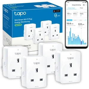 Tapo P110M (4-pack) Smart Plug, WiFi Plug, Energy Monitoring, Electricity Usage - Picture 1 of 5