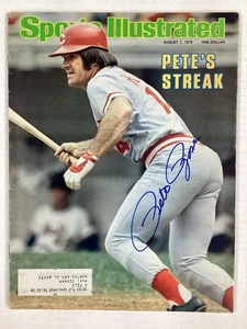 Pete Rose Signed Sports Illustrated 8/7/78 Reds Phillies Baseball Autograph JSA - Picture 1 of 4