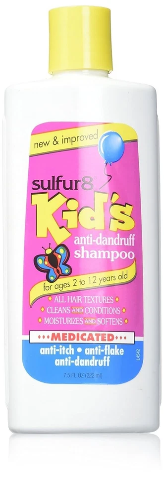 Sulfur8 Kids Medicated Anti Dandruff Shampoo 7.5 Ounce