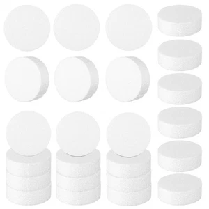 24 Pcs Foam Circles Cylinder Cake Decorating Supplies Polystyrene - Imagen 1 de 11