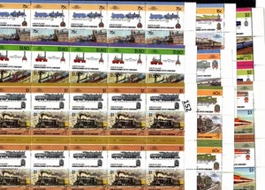 /// 10X GRENADINES OF ST.VINCENT - MNH - TRANSPORT - TRAINS - LOCOMOTIVES  - Picture 1 of 1