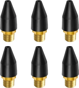 Schwarz Gummi Druckluftdüse Spitze Werkzeug, Ausblaspistole Gummispitze mit 1/8" NPT für Druckluftwerkzeug - Bild 1 von 6