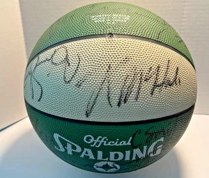 1990-91 Boston Celtics Team Signed Spalding Basketball (JSA) BIRD, MCHALE PARISH - Picture 1 of 5