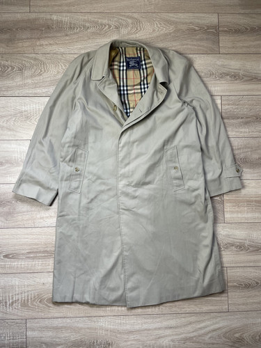 Trench cappotto monopetto Burberry vintage Nova check L