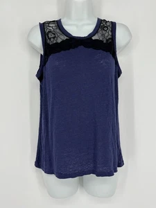 Sanctuary blau schwarz durchsichtig leichtes Tanktop Damengröße Large - Bild 1 von 8