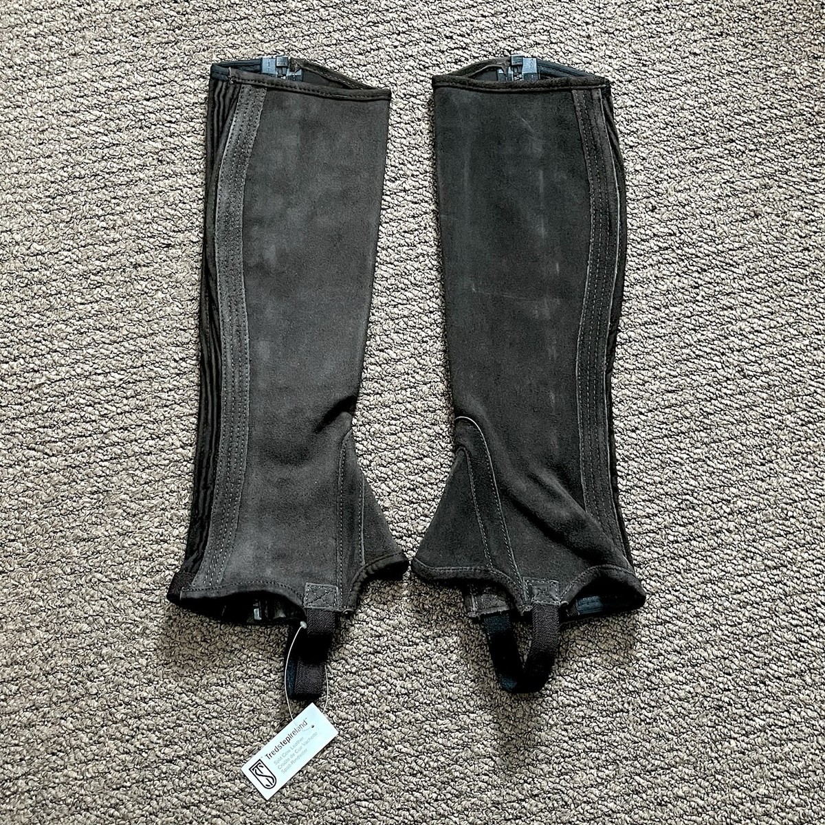 Perri's Child's Suede Half Chap With Zipper - Equestrian Riding Gear
