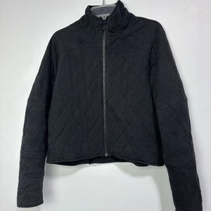 Lululemon Quilted Calm Black Jacket Zip Women's 8 LW3EPLS Athletic Activewear - Picture 1 of 13