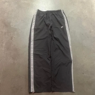 Y2K Nike Hombre Gris Rayas Forrado Suelto Pista Pantalones Patinador Pierna Ancha Suelto L Foto 1 de 4