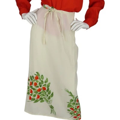 Falda Vintage Euro Floral de NAF NAF Marfil Chic Foto 1 de 4