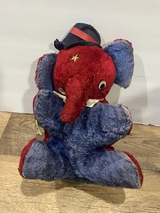 Elefante de peluche vintage Jee-Bee Creation - Imagen 1 de 9