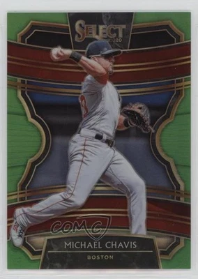 2020 Panini Select Neon Green Prizm /99 Michael Chavis #10 - Image 1 of 2