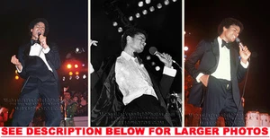 MICHAEL JACKSON TRIUMPH TOUR ONSTAGE 3xRARE8x10 PHOTOS - Picture 1 of 1