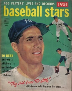 1951 Dell Baseball Stars magazine Phil Rizzuto, New York Yankees Yogi Berra VG - Picture 1 of 1