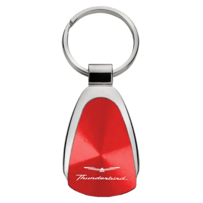 Ford Thunderbird Tear Drop Key Ring (Red) - Image 1 of 3