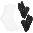  2 Pairs Women Toe Socks with Toes Separated for Separating Man Women's Split