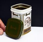 Small Vintage HARRODS Metal Tin with Lid, 8cms Tall. Collectable Tin. London