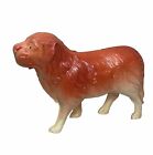 Vintage St Bernard / Retriever Dog Celluloid Figure Red