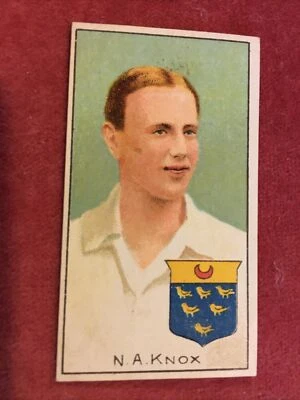 COHEN WEENEN OWNERS, JOCKEYS, FOOTBALLERS, CRICKETERS cigarette card - N A KNOX - Image 1 of 2