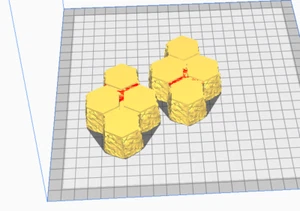 6mm/ 1:300th scale Battletech/ Mechwarrior Quad Hex Hills X2 - Bild 1 von 1