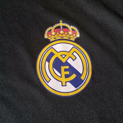 Camiseta Real Madrid CF, Camiseta Gimnasio Ventilada, Fútbol Negro, España, RSL Foto 1 de 4