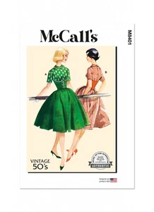 McCall's Easy SEWING PATTERN M8401 Retro 1950s Dresses Misses' 8-16 Or 18-26 - Picture 1 of 3