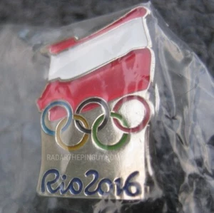 2016 Rio Olympic Poland NOC Pin - Picture 1 of 1