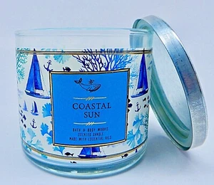 VELA DE 3 MECHA BATH & BODY WORKS COASTAL PERFUMADA CON ACEITE ESENCIAL 14,5 OZ - Imagen 1 de 8