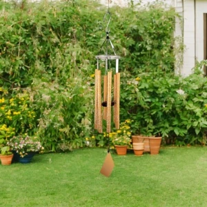 36"Long Tuned Gold Metal Wind Chime Ornament Home Decor Unique Gift - Picture 1 of 1