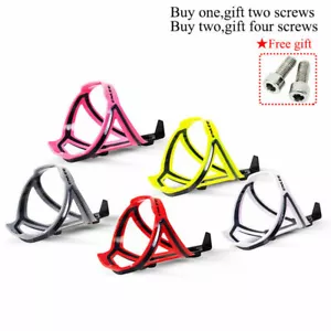 2 x Bottle Cage road Bike Drink Water Holder Plastic Glass Fiber Colours - Picture 1 of 12