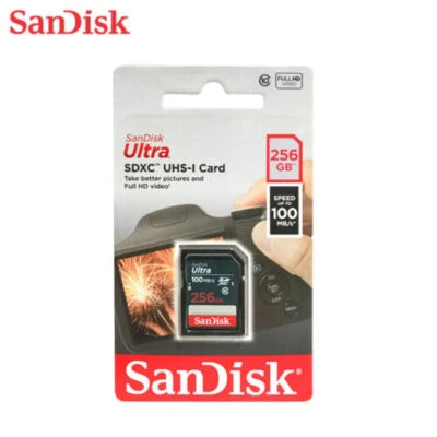  SanDisk Ultra 256GB SDXC Class 10 Memory Card 100Mbps SDSDUNR-256G-GN3IN - Image 1 of 2