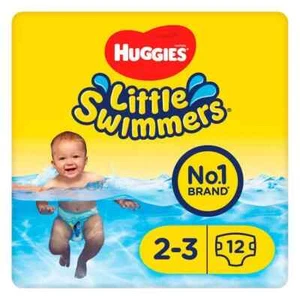 Huggies Little Swimmers Swim Nappies, Size 2-3 - 12 Nappies (pack of 2 ) - Picture 1 of 4