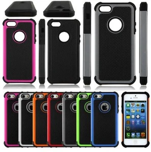 For iPhone 5 5S Shockproof Hybrid Heavy Duty Rugged 3 layer Case Cover skin - Picture 1 of 1