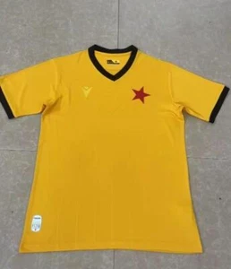 JERSEY Red Star Belgrade 80th Anniversary Yellow Mens - Picture 1 of 2
