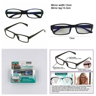 Auto Focus Presbyopi Reading Glasses (TS06) Readers Adjustable 0.5-2.5 Magnify - image 1 of 4