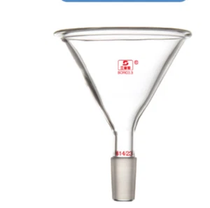 Lab glass triangle funnel conial addition funnel 100mm joint 14/23 - Picture 1 of 1