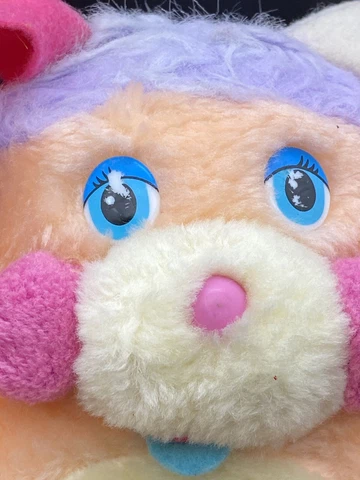 Vintage POPPLES PENNY POPPLE COIN BANK BANK 1986 W/STOPPER 9" orange purple pink Cover