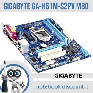 GIGABYTE GA-H61M-S2PV CPU Socket LGA1155 Slot DDR3 Motherboard Motherboard - Picture 1 of 1