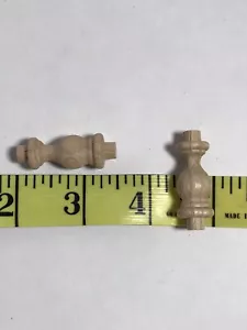 10 Stück verzierte Eiche Miniatur Spindeln Treppe Geländer Möbel Holz Modell Handwerk - Bild 1 von 3
