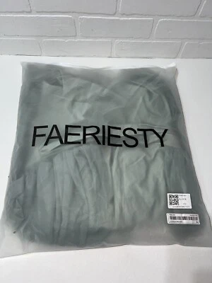 NEW FAERIESTY Maternity One Shoulder Sleeveless Contrast Mesh Dress XL Green $98 - Image 1 of 3